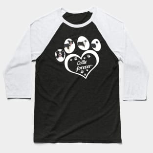 Border Collie forever dog lover Baseball T-Shirt